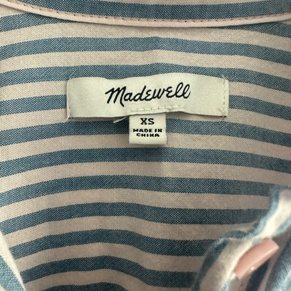Madewell Lakeline Button-Up Shirt in Stripe-Play - Picture 6 of 11